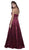 Sleeveless Embroidered and Beaded Halter Neck Long A-line Dress