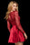 Sherri Hill - 53114 Beaded Lace Plunging V-Neck Short Dress In Red