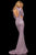 Sherri Hill - 52916 Beaded Long Sleeve Sexy Open Back Dress In Purple