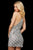 Sherri Hill - 52993 Beaded Halter Fitted Short Dress In Silver