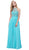 Nox Anabel - 8277 Sleeveless High Neck Beaded Bodice A-line Dress
