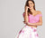 Ellie Wilde - EW118178 Off Shoulder Floral Mikado Two-Piece Ballgown In Pink and Floral