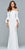 Faviana - Off-Shoulder Long Crepe Dress in Red Hot S8002 in White