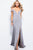 JVN57297 Deep V-neck Sheath Dress