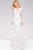 Jovani 50026 Fitted Lace Long Sleeves Trumpet Dress - 1 pc Off White in size 4 Available