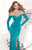 Tarik Ediz - Illusion Neckline Long Gown 92377 in Blue