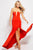 Plunging Neckline High Slit Prom Dress JVN49580