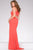 Jersey Open Back High Neck Prom Dress 48380