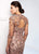 Ivonne D for Mon Cheri - 218D31W Metallic Lace Trumpet Dress in Pink