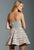 Terani Couture - DL162 Embellished Semi-Sweetheart Cocktail Dress In Silver and Neutral
