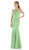 Poly USA - 8058 Sleeveless Halter Span Satin Trumpet Dress
