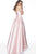 Jovani - 65939 Off-Shoulder Mikado Pleated Ballgown In Pink