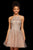 Sherri Hill - 53100 Beaded Lace Appliqued Short Dress In Nude