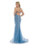 Morrell Maxie - 16008 Plunging Sweetheart Gold Beaded Illusion Gown