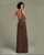 Long Sleeveless Dress with Side Embellishments 94371