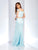 Clarisse - 4918 Off-Shoulder Two-Piece Lace Fitted Gown in Blue