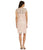 Patra - Laced Illusion Bateau Neck Sheath Dress 12489 in Neutral