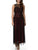 Patra - Sleeveless Sequined Bodies Long Dress 12662 in Purple