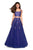 La Femme - 27489 Two Piece Applique Tulle A-line Dress In Purple