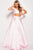JVN61190 Two-Piece Bejeweled Pockets A-Line Gown