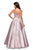 La Femme - 27322 Plunging Sweetheart Pleated Ballgown In Pink
