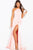 JVN55641 Backless High Slit Sheath Evening Gown