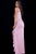 JVN60055 Sleeveless Ruffled High Slit Sheath Gown