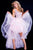JVN60563 Plunging Embellished Ruffle High Low Dress