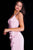 JVN60055 Sleeveless Ruffled High Slit Sheath Gown