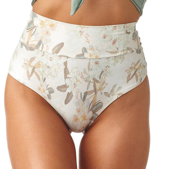 Été Floral High Rise Bikini Bottom