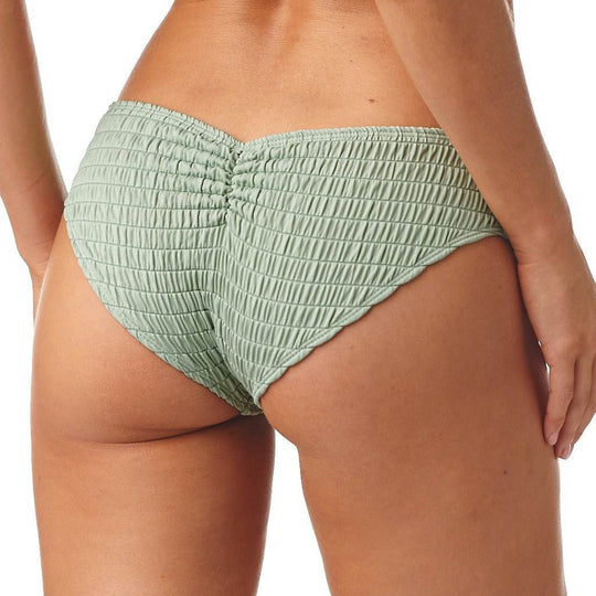 Pistache Scrunch Added Coverage Nu-Micro Bikini Bottom