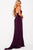 JVNX59092 Lace Up Detailed Long Sheath Gown