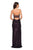 La Femme - Fully Sequined Deep Sweetheart Sheath Dress 27670 In Purple