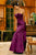 Alexia Designs - 4058 Strapless Satin Gown with Bow Details In Purple