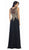 May Queen - Illusion Ornate Lace Prom Gown MQ1432 In Black