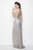 Primavera Couture - 1109 Sequined Halter Strap Sheath Dress in Neutral