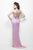 Primavera Couture - 1122 Sequined Sheath Dress in Pink