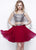 Primavera Couture - 1319 Sequined Two-Piece Party Dress in Pink
