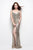 Primavera Couture - 1504 Bedazzled Sweetheart Sheath Dress in Neutral