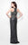 Primavera Couture - 1574 Sequined Sheath Long Dress in Gray