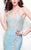 Primavera Couture - 1574 Sequined Sheath Long Dress in Blue