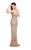 Primavera Couture - 9677 Strapless Sequined Sweetheart Evening Dress in Neutral