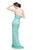 Primavera Couture - 9677 Strapless Sequined Sweetheart Evening Dress in Blue