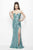 Primavera Couture - 9681 Bare-Shoulder Embellished Evening Gown in Green