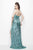 Primavera Couture - 9681 Bare-Shoulder Embellished Evening Gown in Green