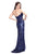 Primavera Couture - 9681 Bare-Shoulder Embellished Evening Gown in Blue