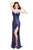 Primavera Couture - 9681 Bare-Shoulder Embellished Evening Gown in Blue