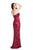 Primavera Couture - 9681 Bare-Shoulder Embellished Evening Gown in Red