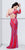 Primavera Couture - 9869 One-Sleeve Sequined Striped Evening Gown in Orange