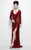 Primavera Couture - 9930 Sequined Gown with Sheer Accents in Red